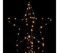 Décoration de Noël LED Étoile de Noël blanc-chaud éclairage intérieur extérieur piles minuteur décoration lumineuse fenêtre