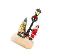 Décoration de Noël LED Lampadaire en résine Décoration pour jardin extérieur et intérieur Lumières d'allée