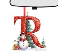 Décoration de Noël Lettre en Forme | Pendentifs Bonhomme de Neige de Noël,Décoration Festive 2D en Acrylique pour Patio Extérieur Salon Chambre Fête