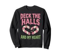 Décoration de Noël Merry Emo The Halls and My Heart Sad Gothic Sweatshirt