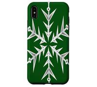 Décoration de Noël Moche Minimaliste dessinée à la Main en Forme de Flocon de Neige Blanc Coque pour iPhone XS Max