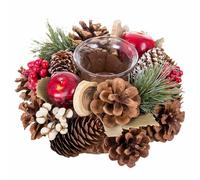 Décoration de Noël Multicolore Naturelle 18 x 18 x 8,5 cm - Marque : BigBuy Home - EAN : 8445147231719