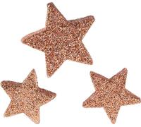Décoration de Noël paillettes-étoiles roses Ø4/5cm 40p