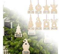Décoration de Noël Panneau décoratif en Bois à Suspendre pour Un Art Mural Festif pour, Parfait la Famille et