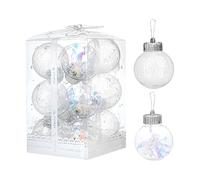 Décoration de Noël - Pendentif transparent | Pendentif boule de Noël pour la décoration de centres commerciaux, chambres, fenêtres, magasins, maison et fêtes de Noël