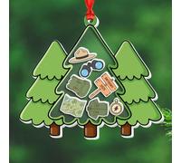 Décoration de Noël personnalisée 2025 avec motif Ranger dans le parc national, cadeau pour Park Ranger, papa, maman, collègue, année et nom personnalisés pour amoureux de la nature pour anniversaire