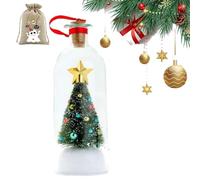 Décoration de Noël Personnalisée avec Message dans Une Bouteille, Enregistrement Vocal, Message Personnalisé, Souhait Unique, Dôme en Verre Personnalisé, Souvenir pour L'esprit(1pc)