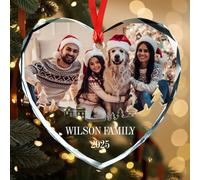 Décoration de Noël personnalisée, ornements en cristal personnalisés, ornement de Noël personnalisé pour maman/papa, ornements personnalisés avec nom, style 5