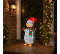 Décoration de Noël pingouin lumineuse d'extérieur avec 48 LED et effet clignotant, figurine décorative pour jardin et vitrines 45 cm - Varzi depuis 1956