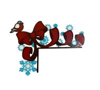 Décoration de Noël pour le cadre de la porte - Décorations de Noël pour le cadre d'angle de porte, porte sitter de Noël en bois | Décorations pour rebords de fenêtre, Décorations murales pour CAS