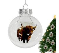 Décoration de Noël pour l'intérieur - Fabriquées avec un art sculpté fin, ces boules de Noël présentent des figurines d'animaux 3D réalistes qui donnent à votre sapin de Noël une vivacité naturelle et