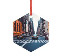 Décoration de Noël pour mariés de New York, alternative moderne en acrylique aux décorations de Noël polyvalentes