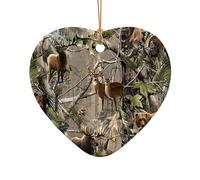 Décoration de Noël pour sapin de Noël, motif cerf, ours chasseur de la faune, idée cadeau festive, cadeaux pour amis