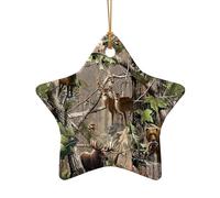 Décoration de Noël pour sapin de Noël, motif cerf, ours chasseur de la faune, idée cadeau festive, cadeaux pour amis