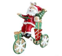 Décoration de Noël rétro sur le thème de l'aventure aérienne avec un Père Noël volant (C)
