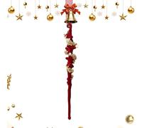 Décoration de Noël, rouge floqué pour mur, décoration de vacances d'hiver, matériau portable, affichage facile, outil d'art saisonnier, accessoire de vacances pour intérieur 13 cm