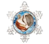 Décoration de Noël sur le thème nautique, escargot de mer, flocon de neige, peinture de paysage marin, arbre de Noël, décorations à suspendre, vacances, décoration d'intérieur, animaux marins,