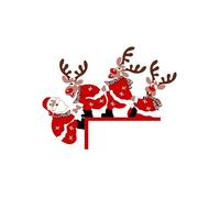 Décoration de Noël Traditionnel 1 PC Noël Père Décoration d'angle de Porte DIY Couture Créative d'intérieur Maison Drôle sur Mon Porte Film sur Mon si Amusant
