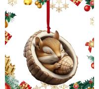 Décoration de Noël - Trou d'arbre - Décoration de Noël - Pendentif plat - Figurine décorative pour fête de Noël, fête de famille, amis, amoureux du jardin, du salon