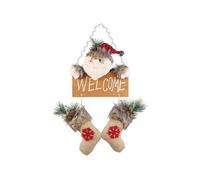 Infactory Décoration de Noël "Welcome" à suspendre