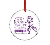 Décoration de Noël « When They Can No Longer Remember Alzheimer » - Souvenir de sensibilisation à la maladie d'Alzheimer - Décorations à suspendre - Souvenir commémoratif amusant - 7,6 cm
