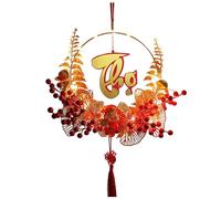 Décoration de Nouvel An vietnamien - Ornements du Nouvel An vietnamien, guirlande lumineuse pour porte avec ornements lumineux pour la fête du printemps | Pendentif d'ornements décoratifs