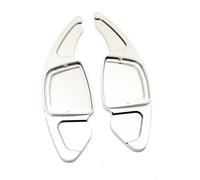 Décoration De Palette De Volant De Voiture Pour Audi Pour A1 A3 A4 A8 S8 D5 A6 S6 C8 A7 S7 C8 Avant Allroad RS 2020 2021 D'Extension De Levier De Commande De Changement(Silver)