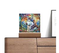 Décoration de Panneau Acrylique Taché pour Chiens Attrape-Rêves pour Chiens Tachés | Ornement Attrape-rêves pour Chiens Fait à la Main - Attrape-rêves pour Animaux de Compagnie Décoration