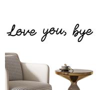 Décoration de panneau d'angle de porte, panneau d'angle Love You Bye | Romantique Love You Bye Script Signe,Décorations de cadre de porte Love You Bye, ornements de chambre à coucher pour fenêtre, mur