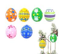 Décoration de Pâques Gonflable Lot de 6 Grands Œufs Gonflables pour Fête de