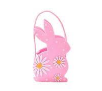 Décoration de Pâques TROIS lapins Stockage Lapin Mignon Sac à main Sac à bonbons Sac à bonbons Pâques Bonbons Sac de rangement Khv916 (B, 21 x 12 cm)