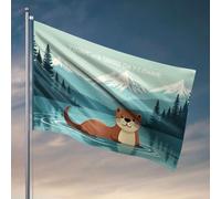 Décoration de patio amusante « Today's A Good Day To Have Fun ! » Drapeau de bar pour homme Décoration de dortoir (120 x 180 cm)