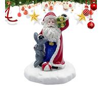 Décoration de Père Noël, Père Noël - Statue de Noël portable Père Noël debout | Statue de Père Noël, décor de plateau en couches, centres de table pour dîner table basse dessus