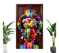 Décoration de porte à thème carnaval | 90 cm x 180 cm à thème dessin animé festif | bannière pour photographie | pour école magasin, cuisine, appartement, entrée maison, salle de fêtes