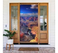 Décoration de porte Beauty Grand Canyon, bannière de porte de bienvenue, toile de fond saisonnière pour le printemps et l'été, bannière de porche, fond photo pour intérieur et extérieur, 183 x 90 cm