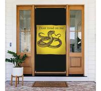 Décoration de porte de 80 x 180 cm, « Don't Tread On Me », bannière de porte saisonnière pour porche, arrière-plan de fête, décoration de fête pour intérieur ou extérieur, bannière à suspendre