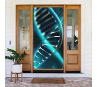 Décoration de porte de bienvenue - Bannière de porte - 183 x 90 cm - Gène scientifique - Bannière de porche - Fond photo saisonnier - Bannière à suspendre pour fête de vacances, décoration intérieure