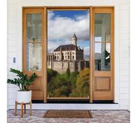 Décoration de porte de bienvenue - Bannière de porte - 183 x 90 cm - Monuments historiques de l'Arménie - Bannière de porche - Fond photo saisonnier - Bannière à suspendre pour fête de vacances