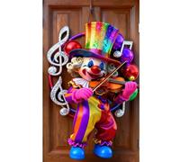 Décoration de porte de carnaval, décoration de porte de clown, décoration de cirque, décoration de déguisement, bannière de fond pour porte d'entrée, porche, fête costumée (O)