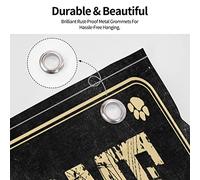 Décoration de porte de chambre à coucher, drapeau rétro en poils de chien, accessoires pour décoration de chambre, garage, grotte (120 x 180 cm)