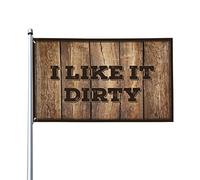 Décoration de porte de chambre à coucher I Like It Dirty Flag Room DecoFor Men Flags For The Boys (30 x 45 cm)
