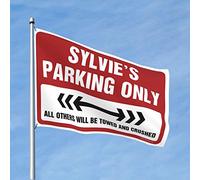 Décoration de porte de chambre à coucher Sylvie's Parking Only Flag Cave Man Bar College Flags For Guys (Taille : 60 x 90 cm)