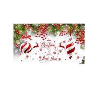 Décoration de Porte de Garage de Noël Bannière de Porte de Garage Joyeux Noël Grande décoration de Fond de Noël Arbre de Noël Fond intérieur extérieur (C, 480x210cm)