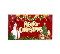 Décoration de Porte de Garage de Noël Bannière de Porte de Garage Joyeux Noël Grande décoration de Fond de Noël Arbre de Noël Fond intérieur extérieur (D, 480x210cm)