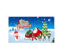 Décoration de Porte de Garage de Noël Bannière de Porte de Garage Joyeux Noël Grande décoration de Fond de Noël Arbre de Noël Fond intérieur extérieur (F, 480x210cm)