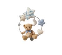 Décoration de porte de naissance Bleu avec prénom personnalisé