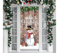 Décoration De Porte De Noël, Bannière Suspendue, Fond PèRe NoëL, Pour La Décoration De La Maison D'Hiver (B)