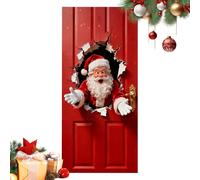 Décoration de Porte de Noël - de Père Noël 2D - Décoration de Porte Festive - pour Chambre à Coucher, Chambre d'enfant, Salle de Classe, école, Salon, Cuisine, Salle de Bain