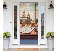 Décoration de porte de Noël sur le thème du laboratoire de chimie : bannière de bienvenue pour la porte d'entrée, à suspendre au porche ou à décorer pour Noël, à la maison ou en extérieur (180 cm ×