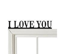 Décoration de porte en métal, décoration murale exprimez l'amour pour chambre à coucher, cadeau parfait pour